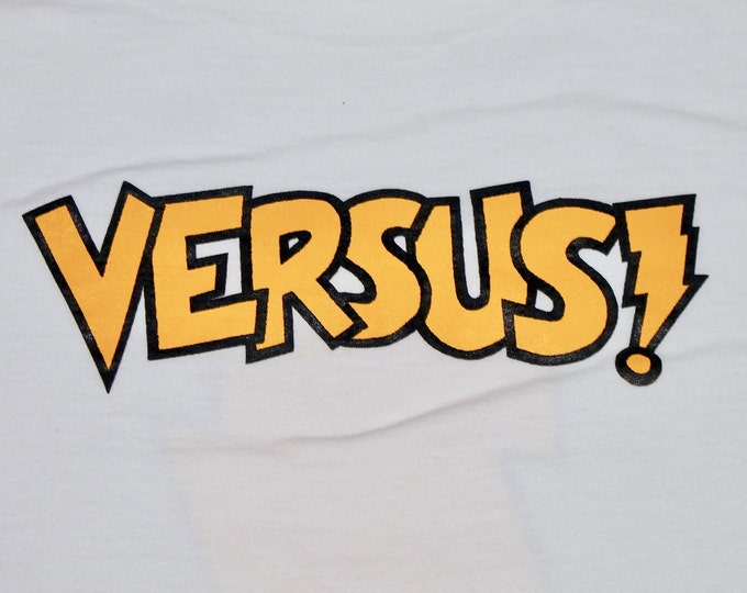 L * vintage 90s Versus lets electrify t shirt * indie band teenbeat caroline records * 53.127