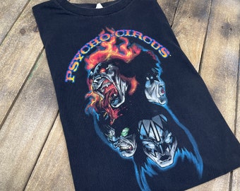 2XL * vintage 90s 1998 Kiss psycho circus t shirt * tour band vtg xxl * 19.208