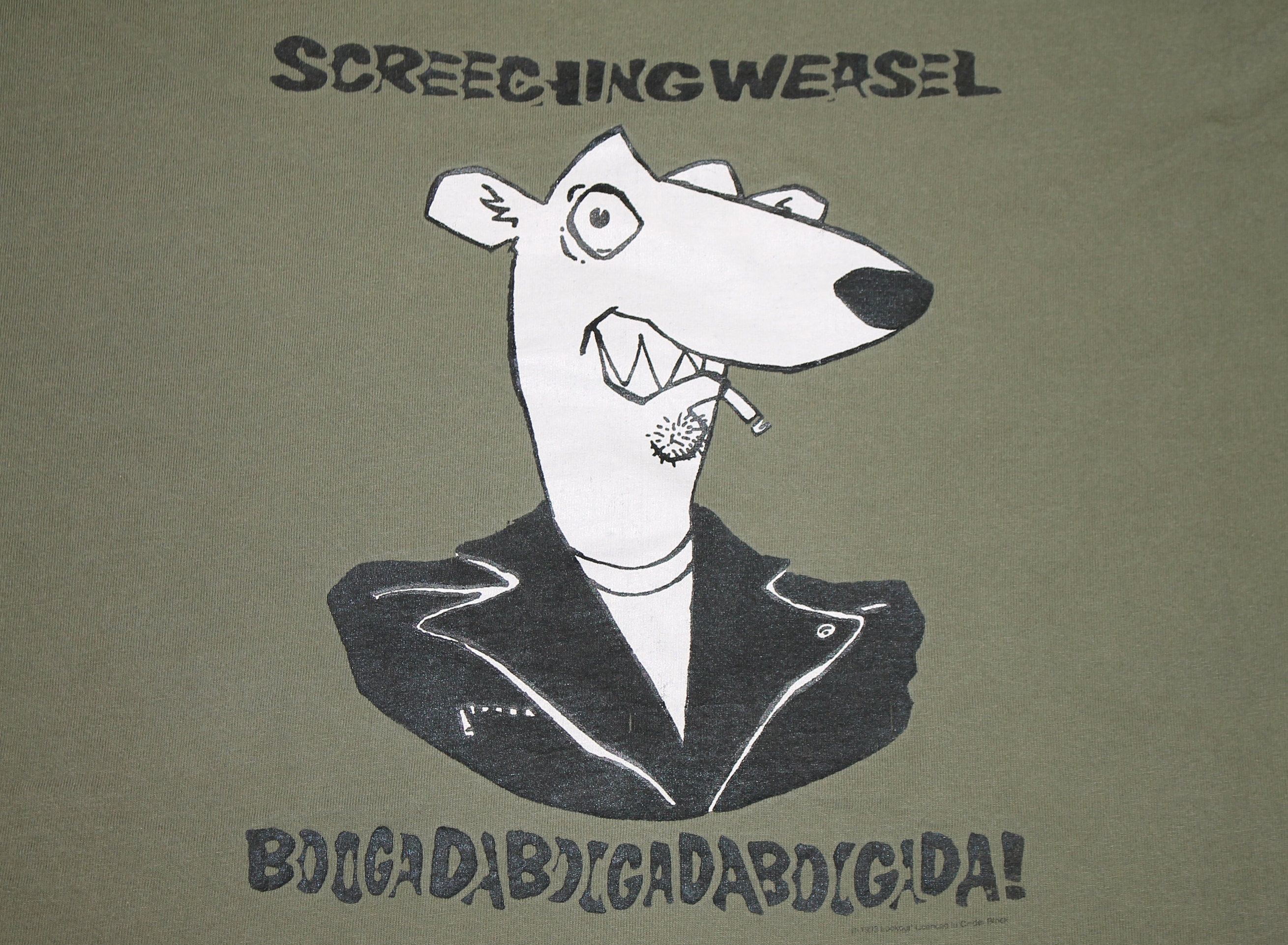 XL * vtg 90s 1993 Screeching Weasel boogada t shirt * lookout 