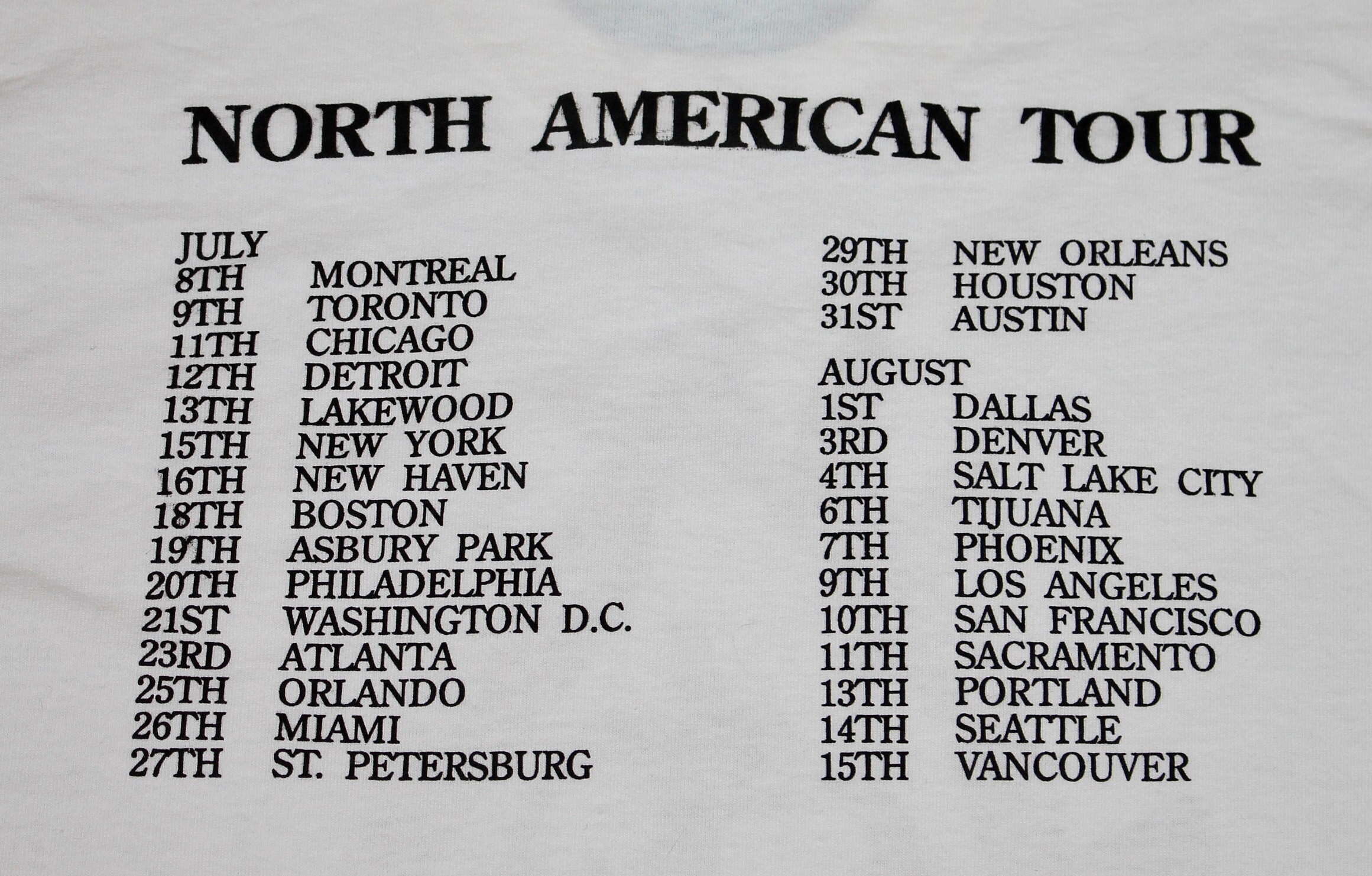 M/L * NOS vtg 90s EMF Schubert Dip tour t shirt * medium M/L * NOS vtg 90s EMF Schubert Dip tour t shirt * medium
