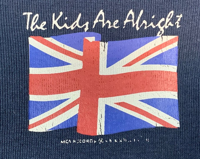 XS * vtg 70s 1979 The Who the kids are alright MCA Records promo t shirt * movie tour * 34.175