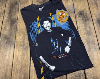 S * vintage 1984 Lionel Richie running with the night Can'r Slow Down tour t shirt * 80s