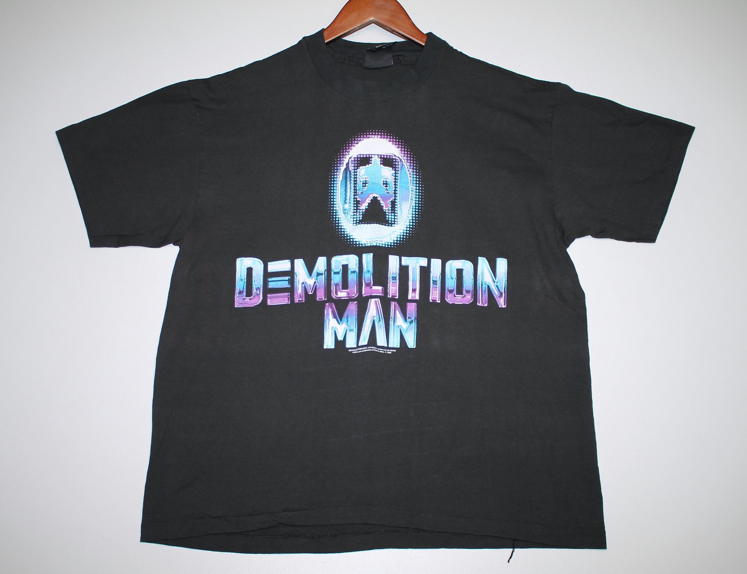 XL * vtg 90s 1993 Demolition Man movie t shirt * wesley snipes