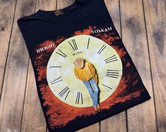 Camiseta XL vintage de Dwight Yoakam de 1993 * gira de música country de los 90