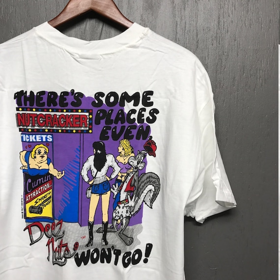 XL Deadstock Vintage 90s 1995 Deez Nuts T Shirt * Rap Big Johnson