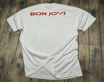 超レアL美品！90s BON JOVI 日本TOUR Tシャツ BROCKUM製 - メルカリ