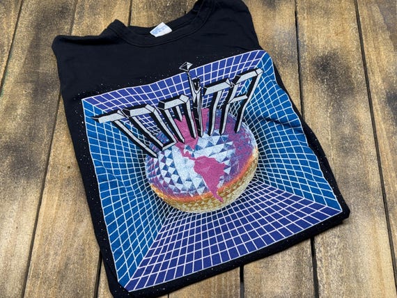 S/M vintage 1986 Isao Tomita battery park NYC t shirt * concert tour electronic music synth trance