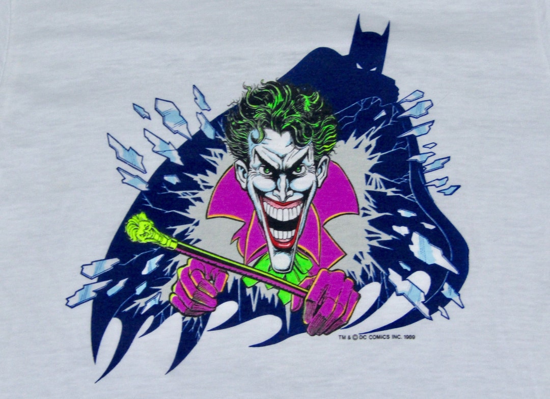 2XS * Vintage 80s 1989 the Joker / Batman Dc Comics T Shirt * 41.211 - Etsy