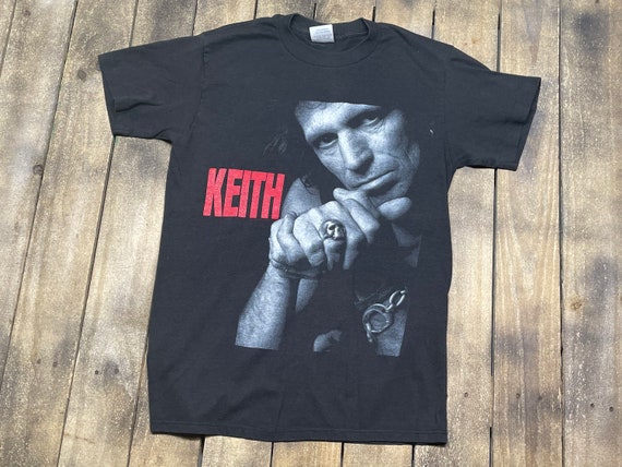 S * vintage 80s 1988 KEITH RICHARDS x pensive winos t shirt