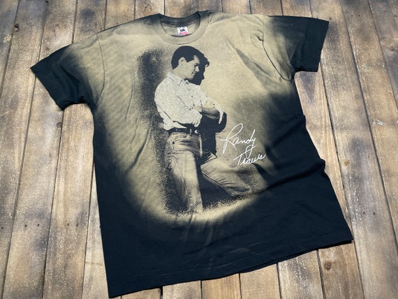 XXL vintage 90s Randy Travis t shirt * country mu… - image 1