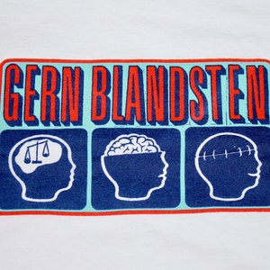 XL * vintage 90s Gern Blandsten record label t shirt * canyon chisel rye coalition ted leo weston the van pelt * 53.126