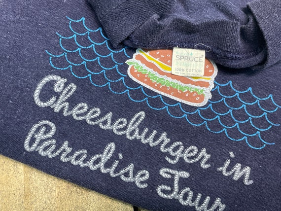 2XS * vintage 70s 1977 Jimmy Buffett cheeseburger… - image 3