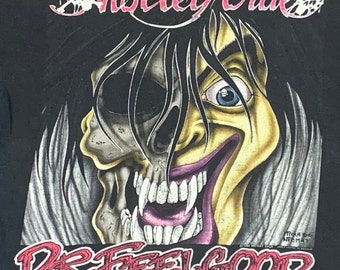 M * thin vintage 1990 Motley Crue dr feelgood tour t shirt * 47.169 glam metal 80s sleaze rock concert