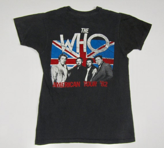 S * vtg 80s 1982 The Who tour t shirt * concert b… - image 4