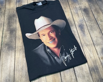XXL vintage 90s 1996 George Strait t shirt * country music tour 2xl