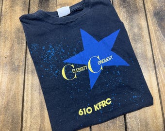 M * vintage 80s 610 KFRC San Francisco CA radio t shirt