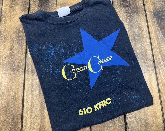 M * vintage 80s 610 KFRC San Francisco CA radio t shirt