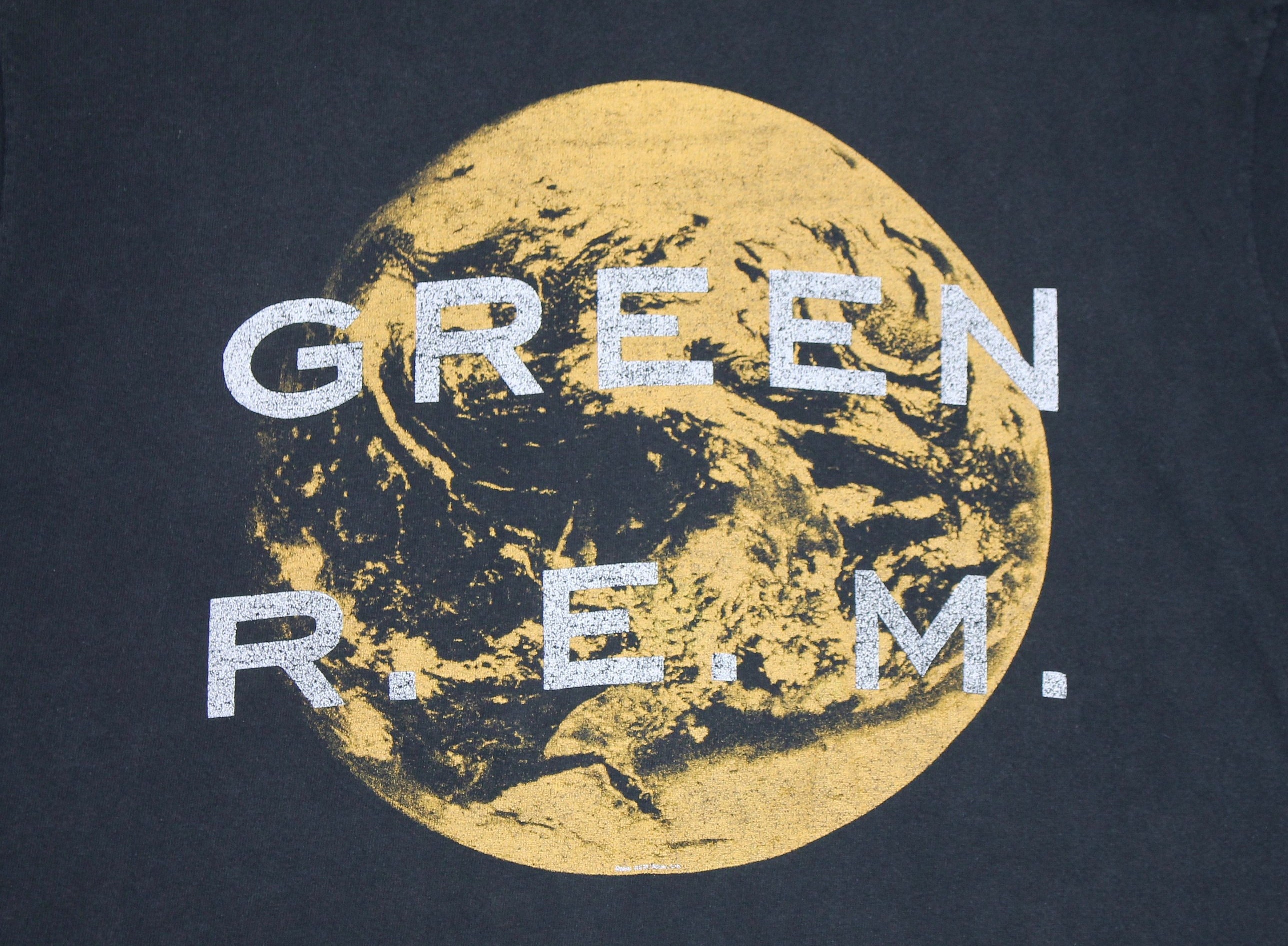 XL * vtg 80s 1988 R.E.M. green t shirt * rem tour * 108.30