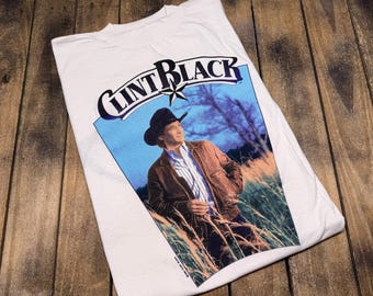 Camiseta XL vintage de Clint Black de 1989-1990 de la gira Loving Blind * camiseta de gira de música country de banda concierto vintage de los 80 y 90