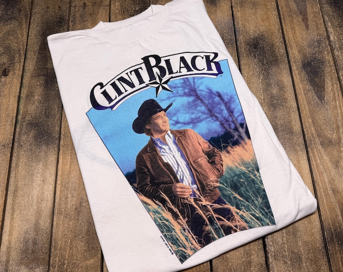 XL vintage 1989 1990 Clint Black Loving Blind t shirt * country music tour band tee concert vtg 80s 90s