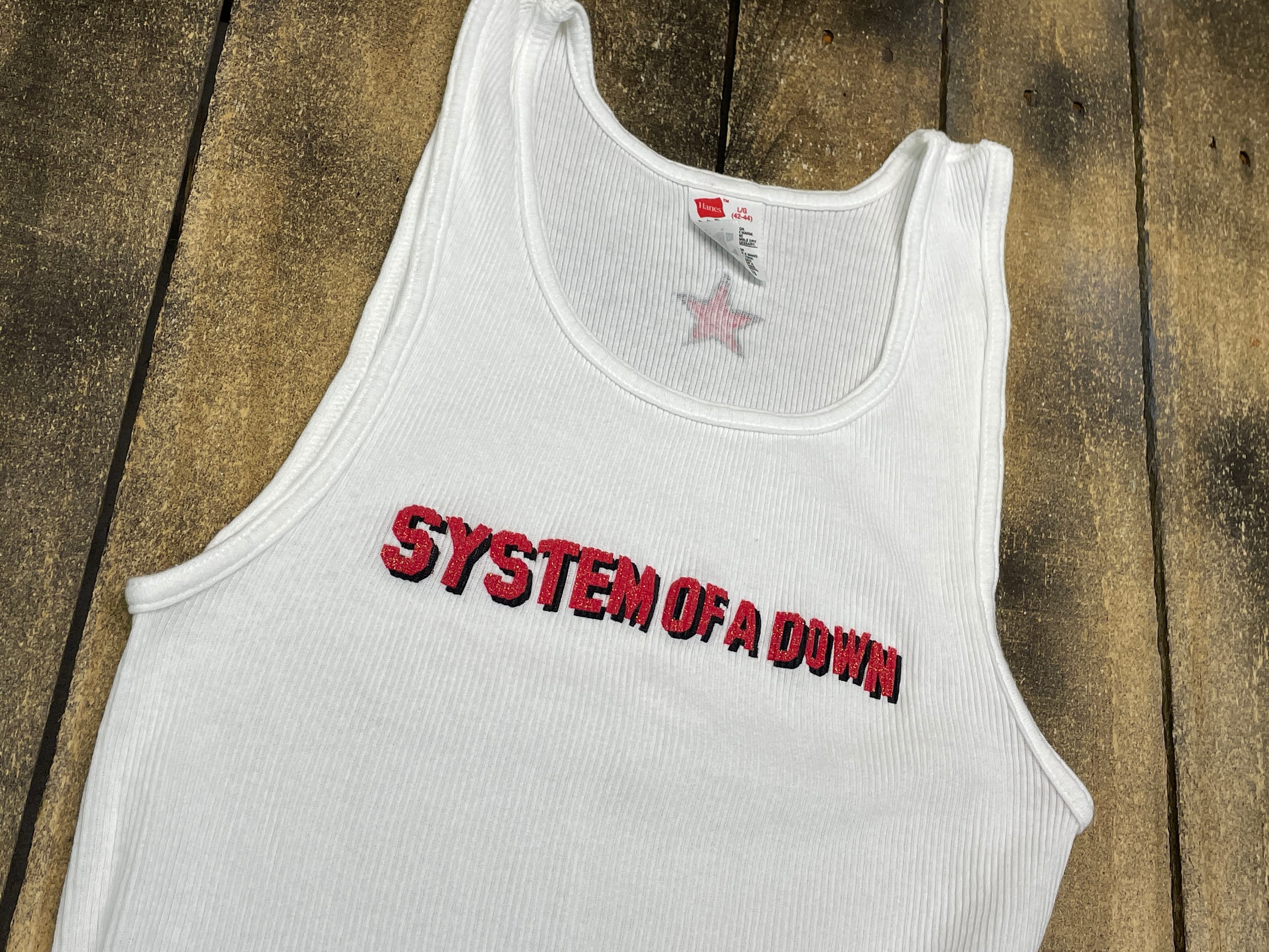 S * vintage 2001 System Of A Down toxicity ribber tank top t shirt 