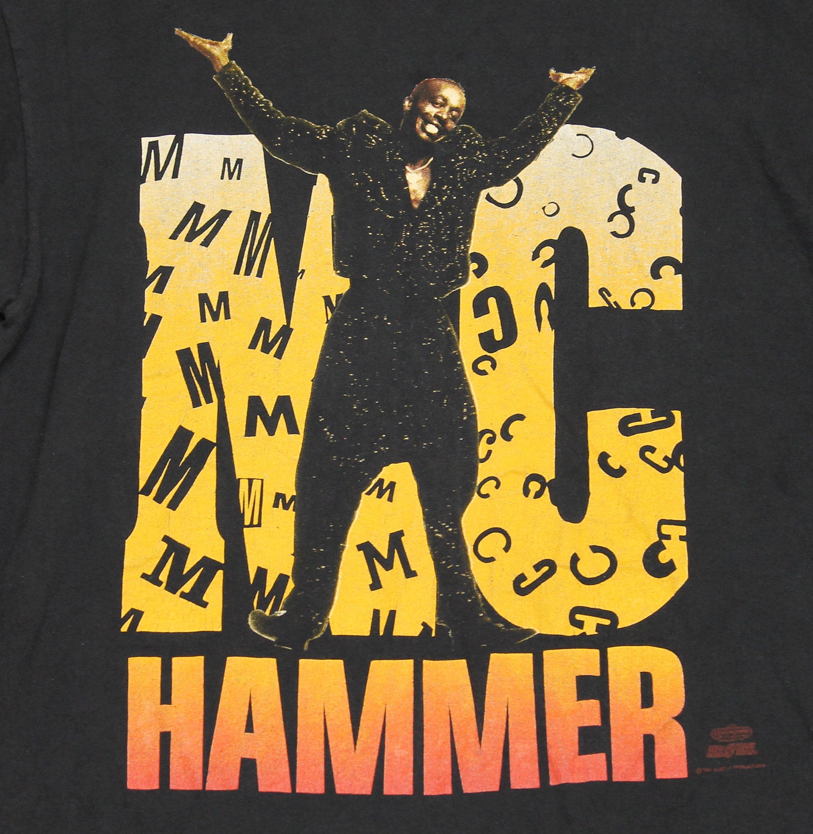 MC HAMMER ‘91 TOUR LONG SLEEVE T-Shirt Vintage 1991 Mc Hammer Rap Tour T-Shirt Adult Small | eBay