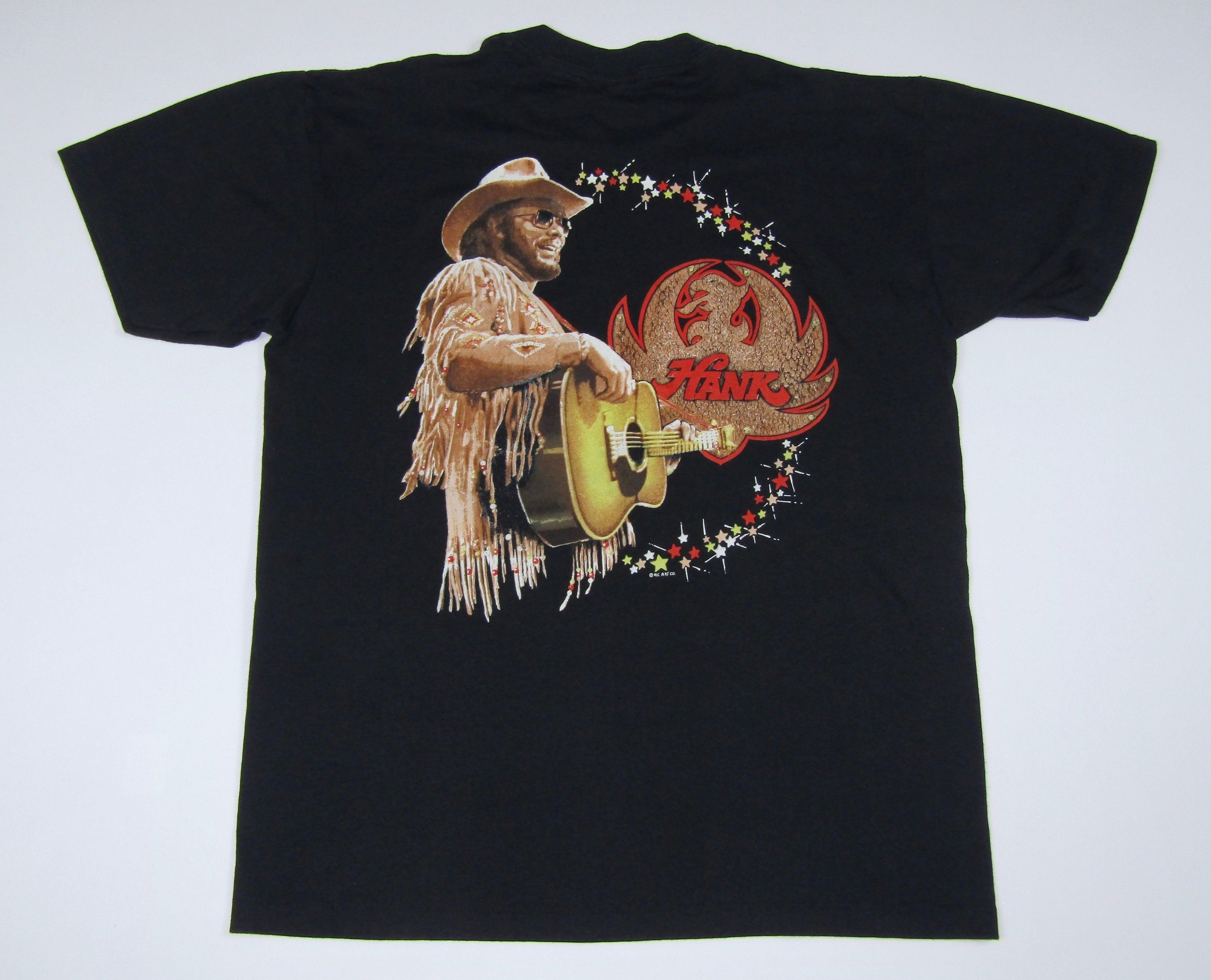 L * vtg 80s/90s Hank Williams Jr t shirt * 10.174