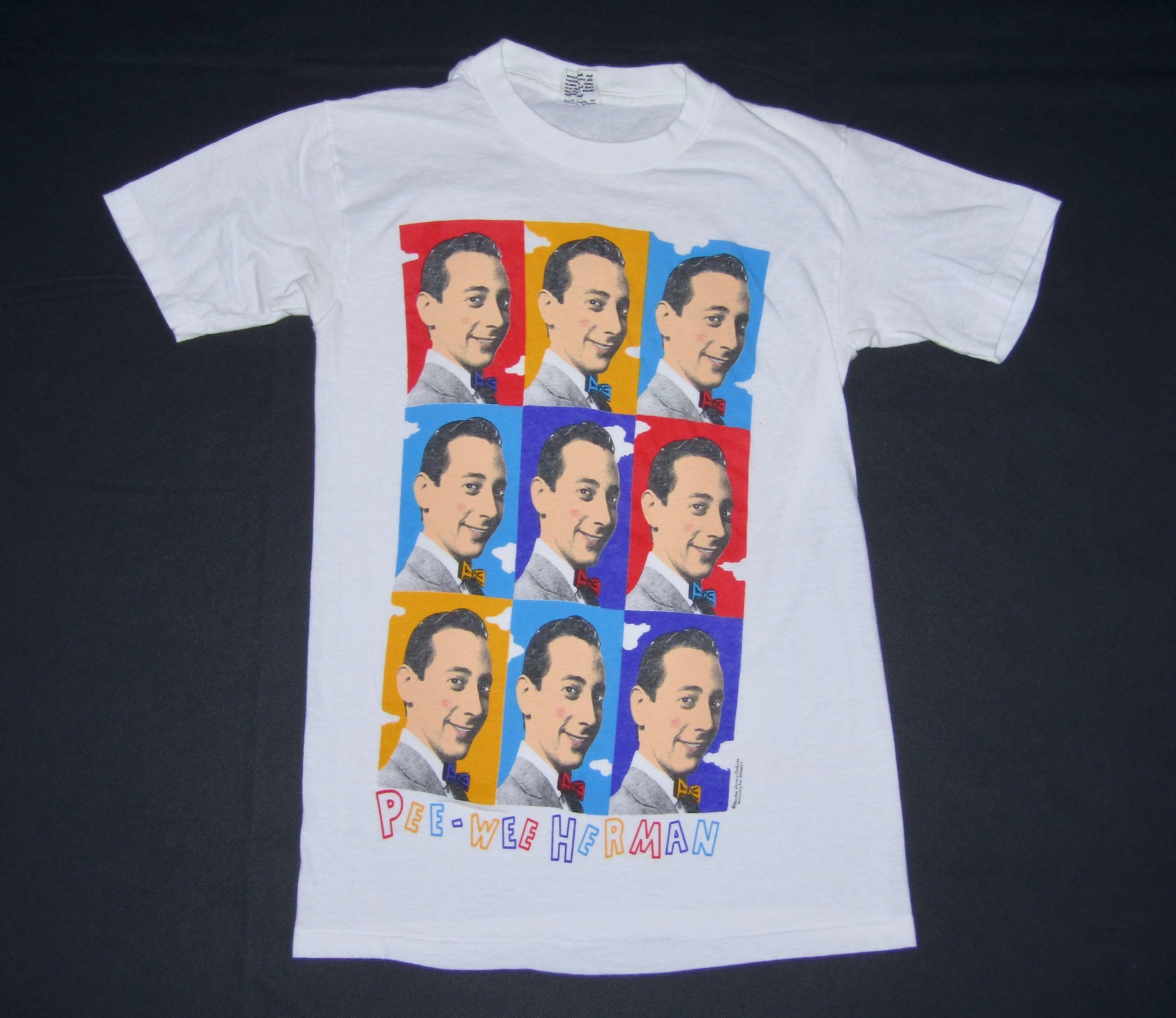 80s stanley desantis pee-wee herman tシャツ Pee Wee Herman Shirt, Vintage Rare T-shirt Stanley Desantis