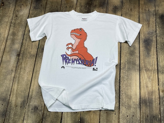 XS * vintage 90s PREHYSTERIA! movie t shirt * din… - image 2