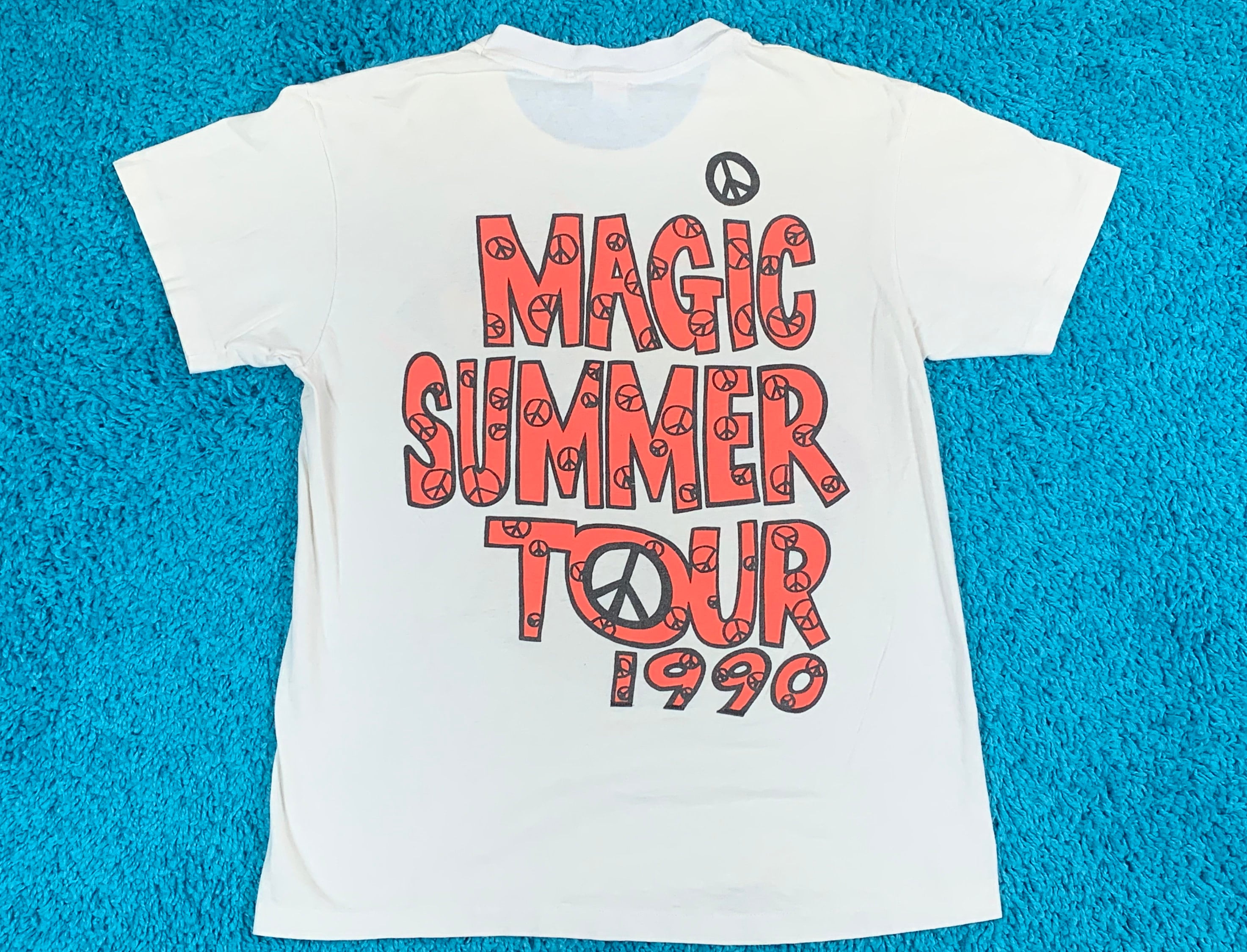 S/M * thin vtg 1990 New Kids On The Block magic summer tour t shirt ...