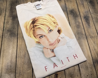 M vintage 90s Faith Hill t shirt * country music band tour tee concert 1998 vtg