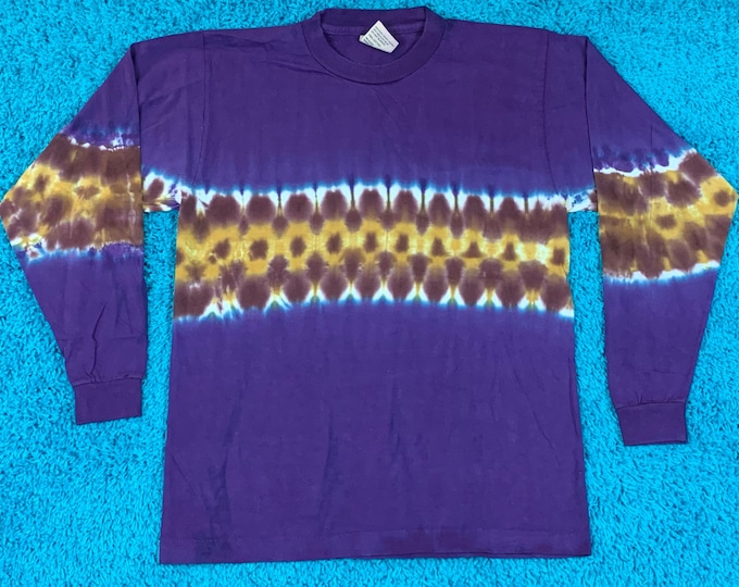 M * nos vtg 90s tie dye single stitch t shirt * 76.137