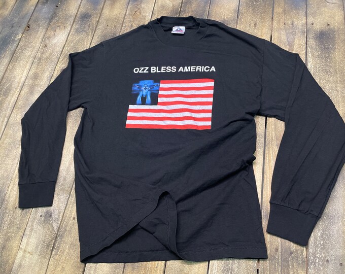 L * 2001 Ozzy Osbourne long sleeve tour t shirt * vintage y2k ozzfest black sabbath * 53.168