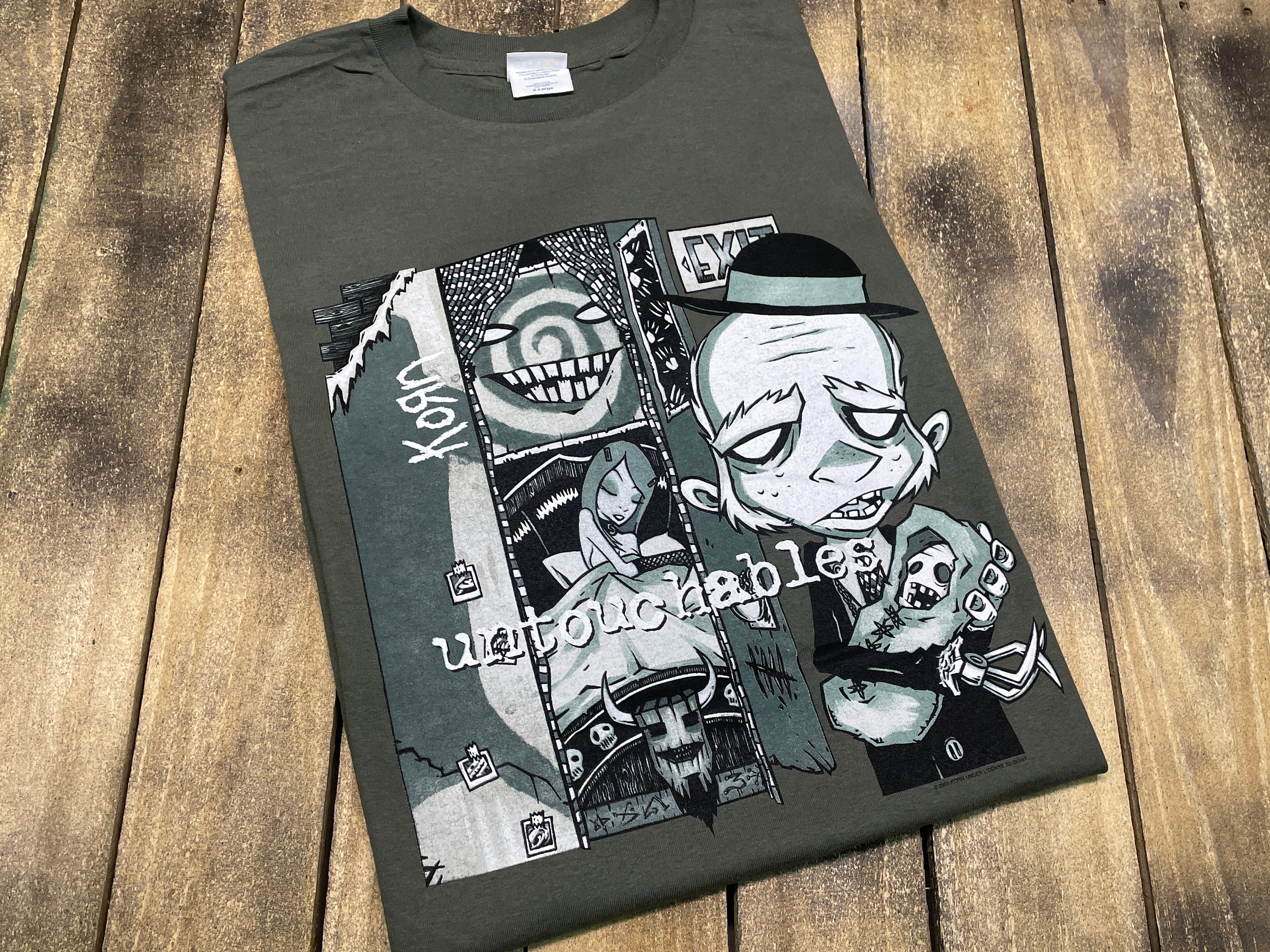 00s KORN UNTOUCHABLES POP SUX プロモ Tシャツ-