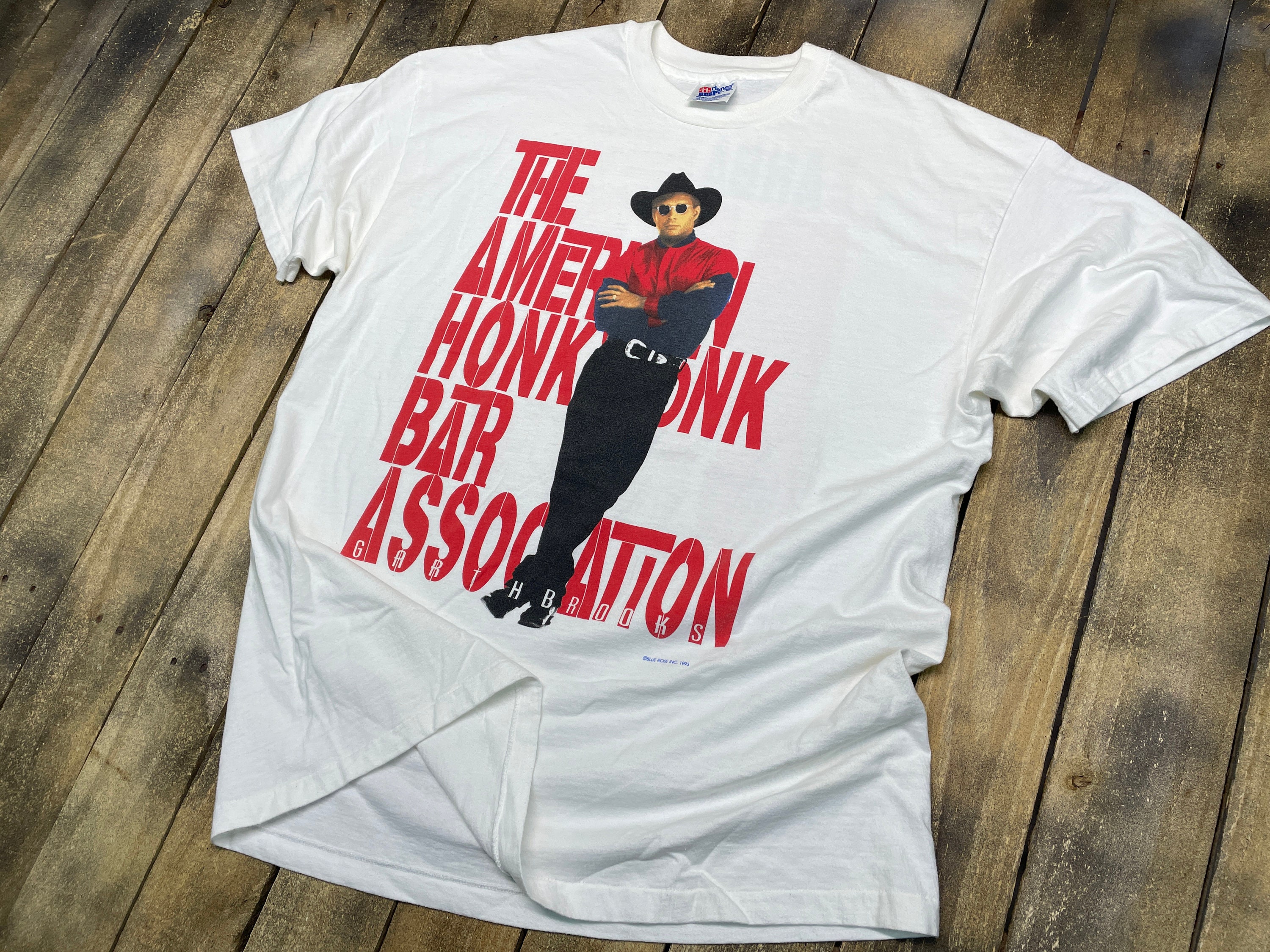 XL * vintage 1993 Garth Brooks tour t shirt * american honky tonk bar ...
