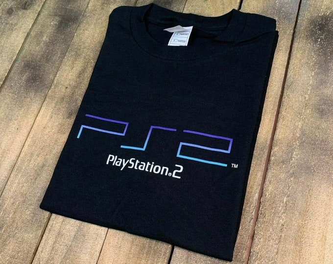 L deadstock vintage PS2 promo t shirt * PlayStation 2