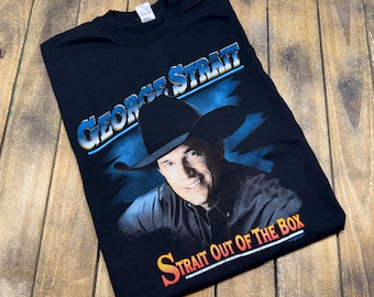 XL vintage 90s 1995 George Strait out of the box t shirt * country music tour
