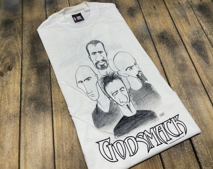 M * vintage 2000 Godsmack t shirt * Giant concert tour band * 46.175