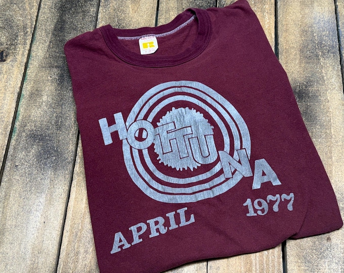 S/M vintage 1977 Hot Tuna tour t shirt * band jefferson airplane small medium 70s