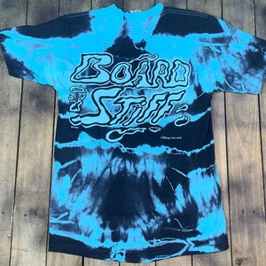 M * vintage 80s Disney Surf Shop tie dye Board Stiff t shirt
