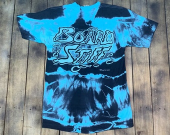 M * vintage 80s Disney Surf Shop tie dye Board Stiff t shirt