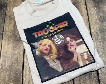 XS vintage 1976 Trooper two for the show promo t shirt * united artist record label Canada band tee