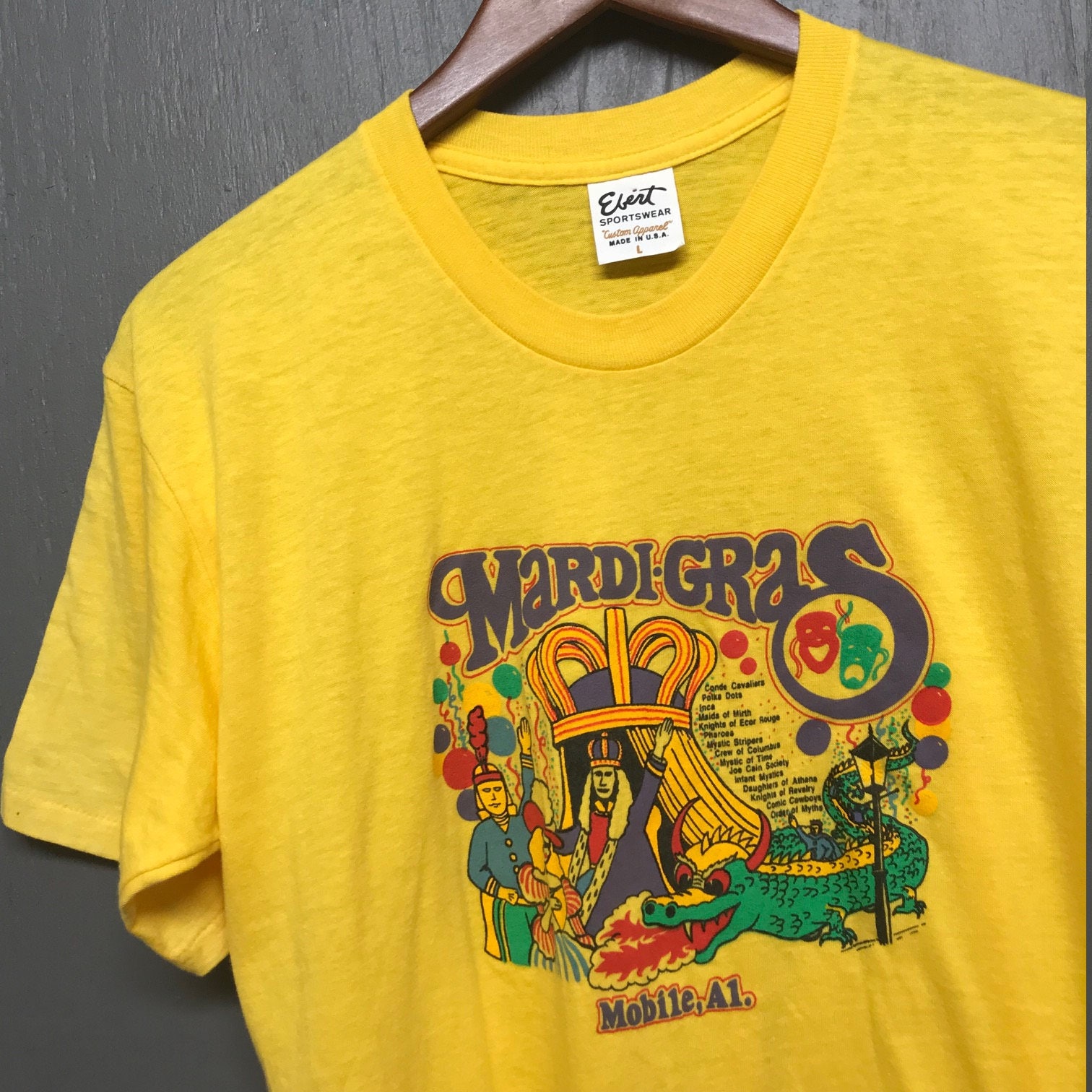 vintage mardi gras shirt ebay