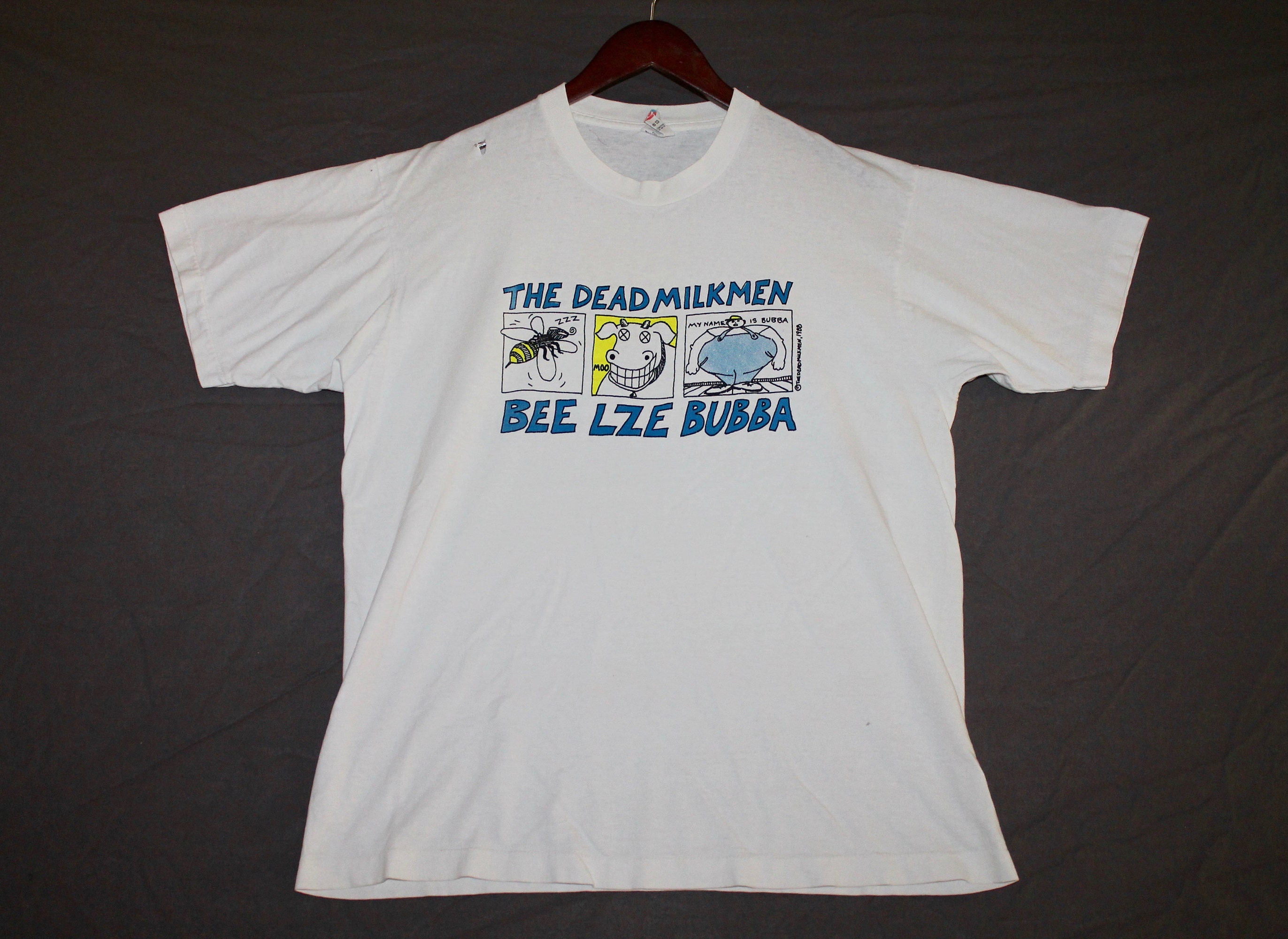 XL * vtg 80s 1989 The Dead Milkmen beelzebubba tour t shirt * punk * 24.175