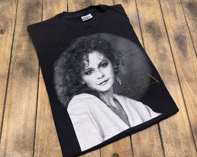 L/XL * vintage 1990 Reba McEntire tour t shirt * country music band tee 90s * large xl * 59.196