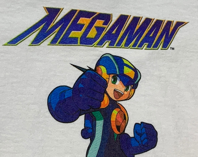 XS/S * vtg Mega Man capcom 15th anniv t shirt * videogame megaman * 28.176