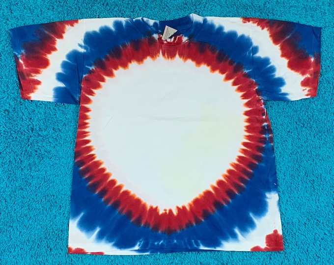 M * nos vtg 90s tie dye t shirt * single stitch * 63.174