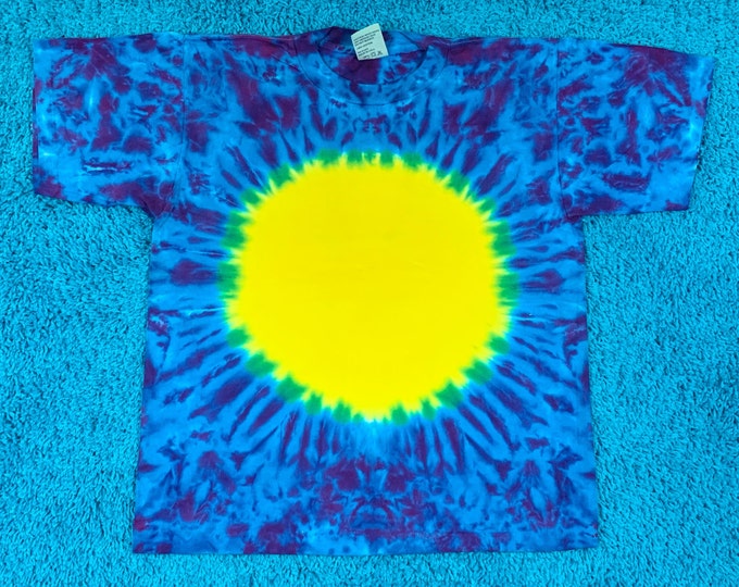 M * nos vtg 90s tie dye single stitch t shirt * 78.135