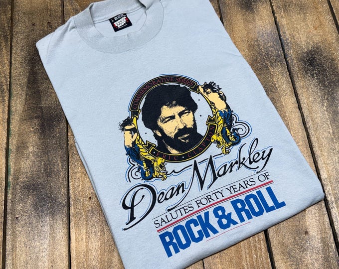 M * vintage early 90s Eric Clapton x Dean Markley guitar t shirt