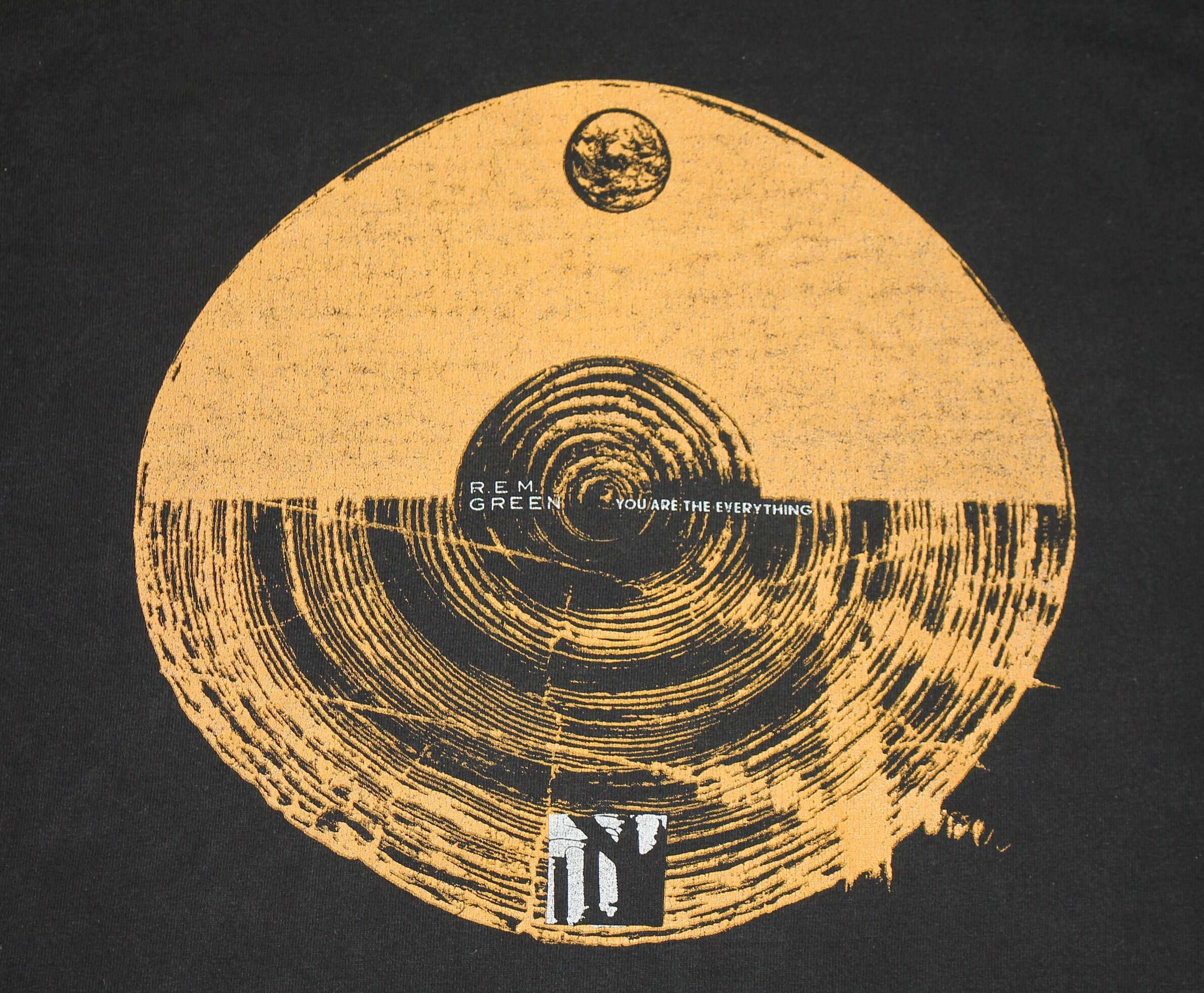 XL * vtg 80s 1988 R.E.M. green t shirt * rem tour * 108.30